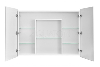 Зеркальный шкаф Акватон Лондри 100, белый 1A267302LH010