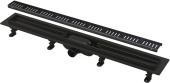 Водоотводящий желоб с порогами для перфорированной решётки Alcaplast, черный APZ10BLACK-850M
