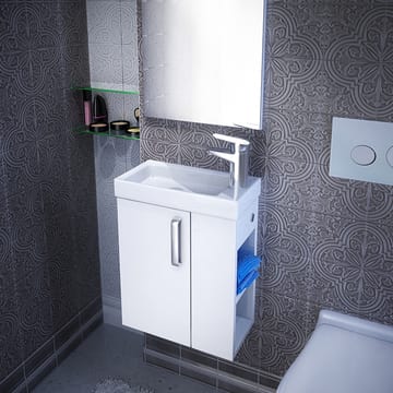 Тумба подвесная 40 см с умывальником Iddis Torr TOR40WRi95K. Образец. Акция