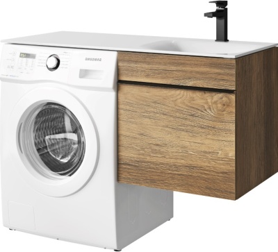 Тумба подвесная с умывальником Aqwella Terra TER01051DB R, дуб балтийский