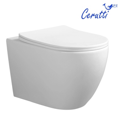 Унитаз подвесной Cerutti Orlter Aria Tornado, белый CT9955