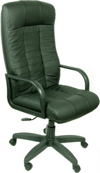 Кресло Евростиль Атлант стандарт кожа люкс зеленый 8010B90G. Распродажа