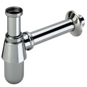 Сифон для умывальника Viega 100674, бутылочный, латунь, хром, 5/4x32