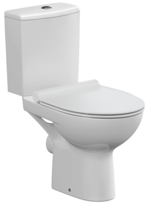 Унитаз напольный Cersanit Nature Clean On 011 3/5 DPL EO Slim