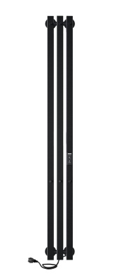 Полотенцесушитель Indigo Style 3 PRO (electro) 120/13 (таймер, скр.монтаж, унив.подкл.R/L, black) LSPRE120-13BRRt. Образец. Распродажа