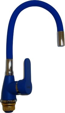 Распродажа. Смеситель Edeny E3556B-3 для кухонной мойки синий. Образец. Распродажа