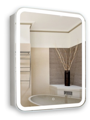 Зеркало-шкаф Silver Mirrors Фиджи 60 (600х800 R-78) LED-00002364. Акция