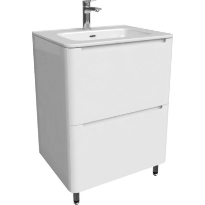 Тумба с умывальником Iddis Edifice 60 см напольная, белая EDI60WFi95K. Образец. Акция