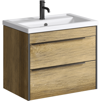 Тумба Aqwella Fargo с умывальником Фостер 700 дуб балтийский FRG0107DB. Образец. Распродажа