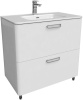 Тумба с умывальником напольная Iddis Brick 80, белая BRI80WFi95K