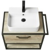Тумба под умывальник Акватон Лофт Фабрик 65, дуб эндгрейн 1A242301LTDU0