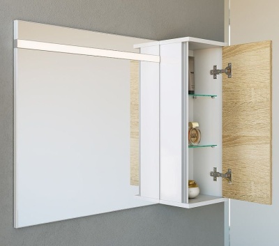 Панель с зеркалом с подсветкой AQWELLA Майами Л6 Mai.02.06 65см