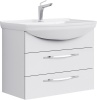 Тумба подвесная Aqwella Аллегро 75 с умывальником Стиль 750 белый Agr.01.07/2