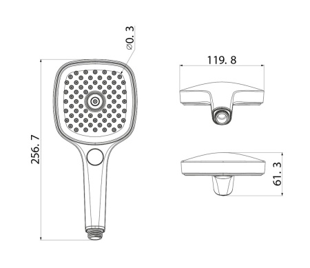 Душевая лейка Iddis Slide SLI3F0Ci18, хром