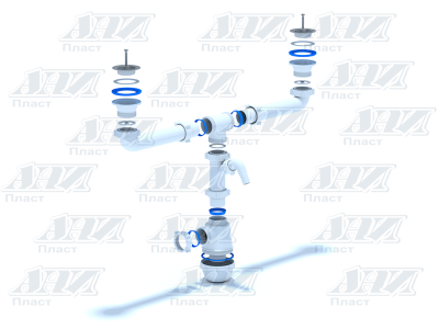 Сифон для мойки Ани Пласт Грот A3500