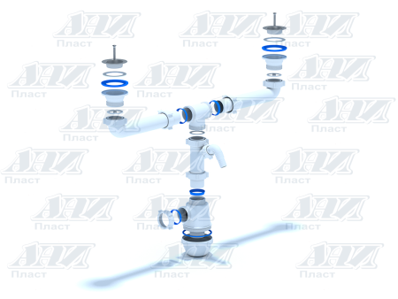 Сифон для мойки Ани Пласт Грот A3500