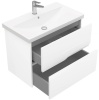 Тумба подвесная Laparet Altair 80 с умывальником Cerastyle Elite 80, белый глянец (LAL-WCAB-80-01+VB032M22U00)