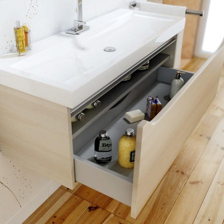 Тумба подвесная AQWELLA Верона Т10/A с умывальником Infinity 1000 (Ver.01.10/A+Inf.10.04.D)