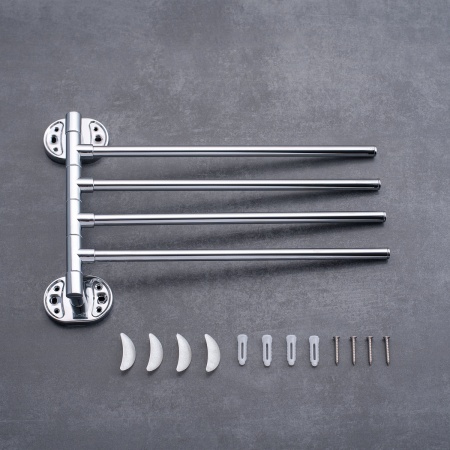 Держатель для полотенец поворотный четверной PMC A1026