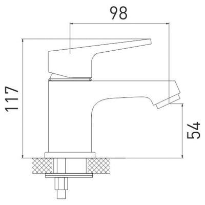 Смеситель для умывальника Gross Aqua Delta 6245268С