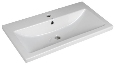 Тумба подвесная Laparet Optimum 80 с умывальником Cersanit Como 80 белый глянец LO-WCAB-80-01+S-UM-COM80/1-w