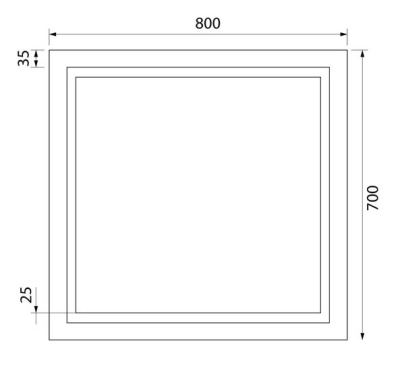 Зеркало с подстветкой 80 см Iddis Zodiac ZOD8000i98