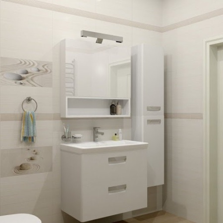 Шкаф-пенал подвесной, правый Roca The Gap 160 ZRU9302738, белый