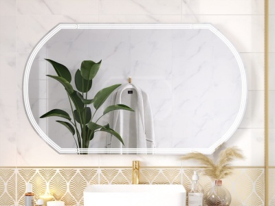 Зеркало с подсветкой и антизапотеванием Cersanit LED 090 120x70 LU-LED090*120-d-Os. Распродажа