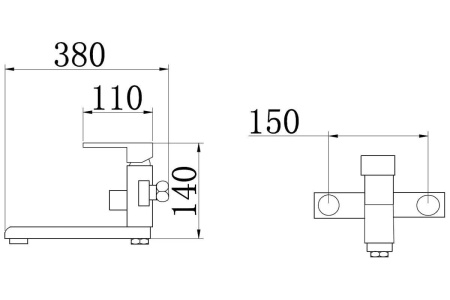 Смеситель для ванны PMC SL144-006E