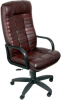 Кресло Евростиль Атлант стандарт кожа люкс бордовый 6030Y10B