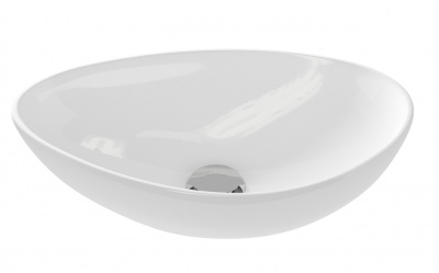 Умывальник накладной Cersanit MODUO 55 LEAF на столешницу, 0 отв., белый A63571