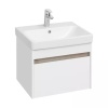 Тумба под умывальник подвесная Акватон Марти 55 с умывальником Адриана 55, белый