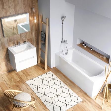 Ванна акриловая Ravak DOMINO 170х75, белая C631000000