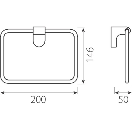 Вешалка для полотенец Ferro Audrey, хром AD11