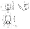 Унитаз подвесной Cersanit City Smart Clean On DPL EO Slim LP