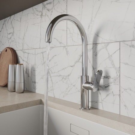 Смеситель для кухни высокий Milardo Meal, хром M01SBJHM05.Акция