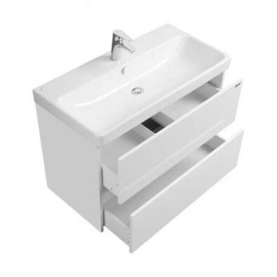 Тумба Акватон Сканди 80 с умывальником Адриана 80, белый 1A2830K0SD010