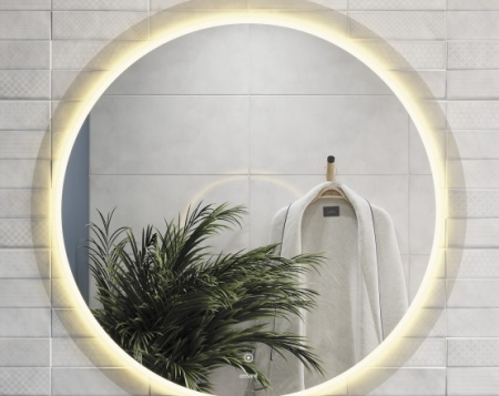 Зеркало круглое Cersanit LED 72 с подсветкой белый LU-LED012*72-d-Os. Акция