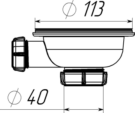 Выпуск 3 1/2" с мет.реш. Aquant NV250-40-MR