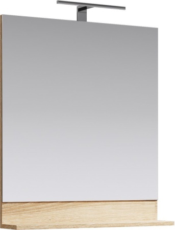 Панель с зеркалом со светильником AQWELLA Фостер Л7/DS FOS0207DS 70см, бело-бежевый