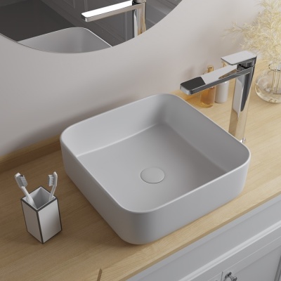 Умывальник накладной Iddis Bridge 39 BRIWS04i27, белый