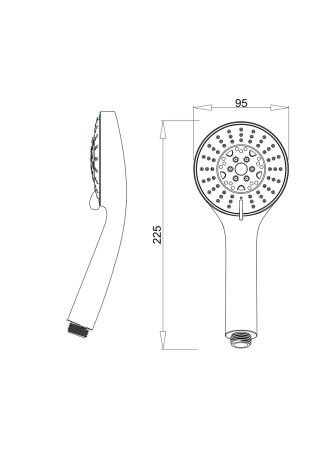 Лейка для душа PMC LE16