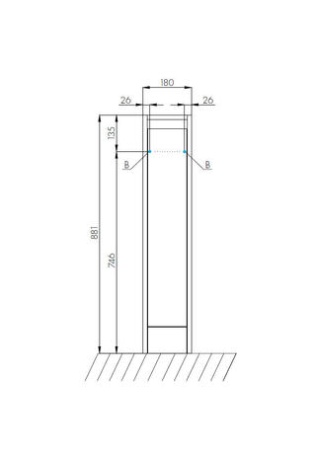Тумба под стиральную машину Акватон Лондри 20 1A236101LH010