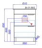 Тумба напольная AQWELLA Бриг Т6/2/W с умывальником Quadro 60 (Br.01.06/2/W+QDR60SLWB01)