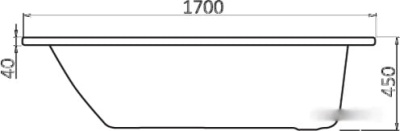 Ванна акриловая прямоугольная Santek Монако 170x70 1WH111979