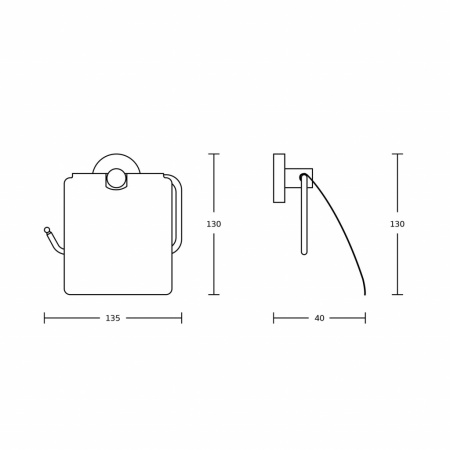 Держатель для туалетной бумаги с крышкой Gross Aqua Delta GA18033. Акция