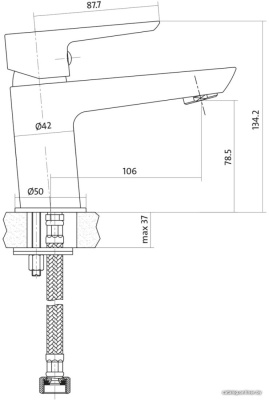 Смеситель для умывальника Cersanit MILLE S951-045