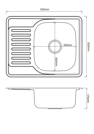 Кухонная мойка PMC MG6-6350R