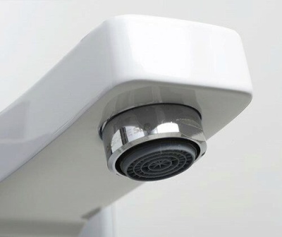 Смеситель для ванны с коротким изливом Wasserkraft Aller 1061 White