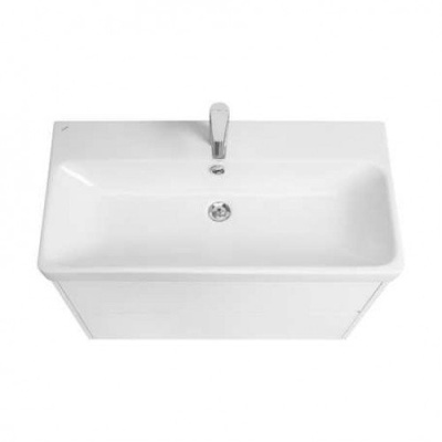 Тумба Акватон Сканди 80 с умывальником Адриана 80, белый 1A2830K0SD010